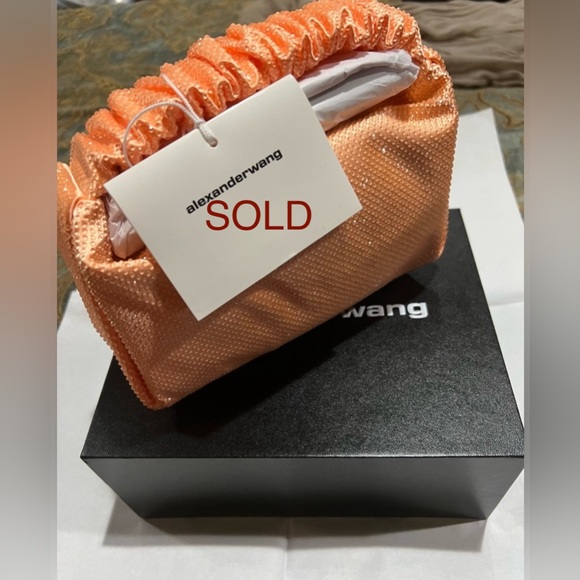 Scrunchie crystal-embellished mini bag - Picture 1 of 5